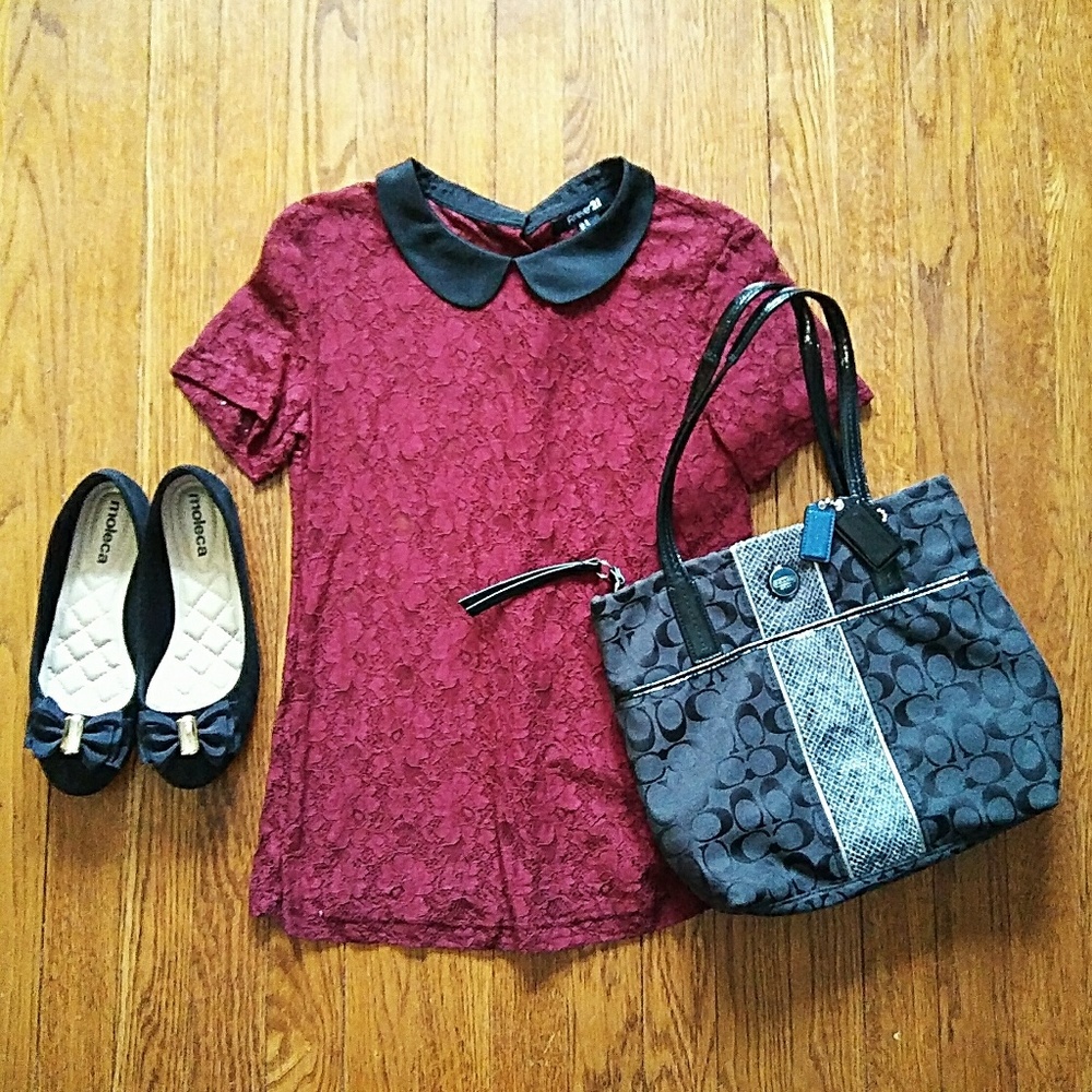 Coach Signature Stripe Python Tote - Picture 2 of 5